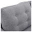 1 canapé modulaire en tissu de polyester gris 3 pièces Mid-Century