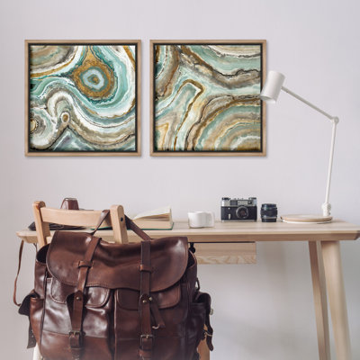 «Swirling Agate Motif» par Liz Jardine, 2 pièces sur toile