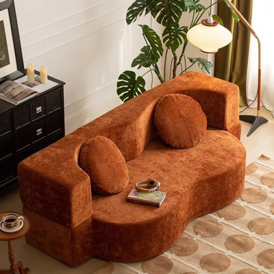 All-sponge compressed moonsofa
