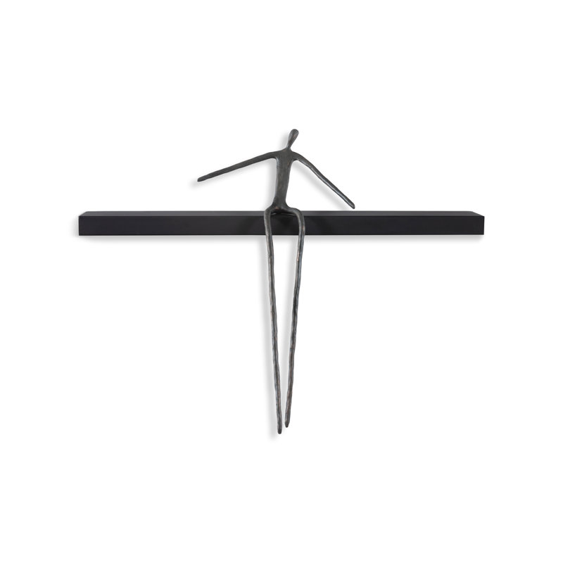 Moveable Man on Shelf Sitting Wall Décor