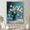 «White Blue Ice Snowdrop Queen of Winter II - Snowdrops», reproduction d'art murale