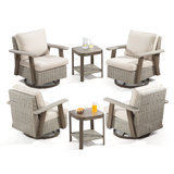 Mezaire 4 - Person Patio Conversation Sets with Cushions
