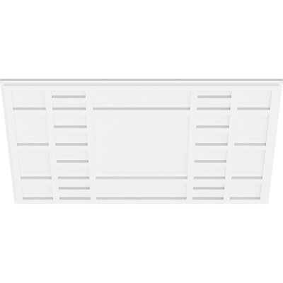 38"W x 25 3/8"H x 13 1/4"C x 1"P Beaux Architectural Grade PVC Contemporary Ceiling Medallion