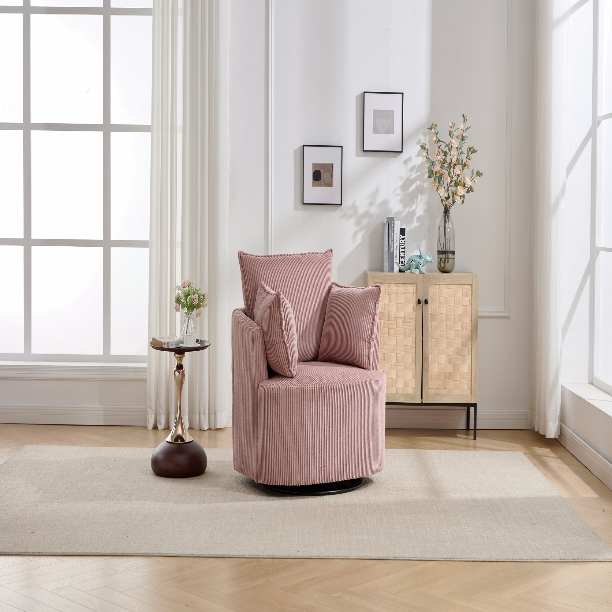 Ebern Designs Swivel Basic Accent Chair | Wayfair