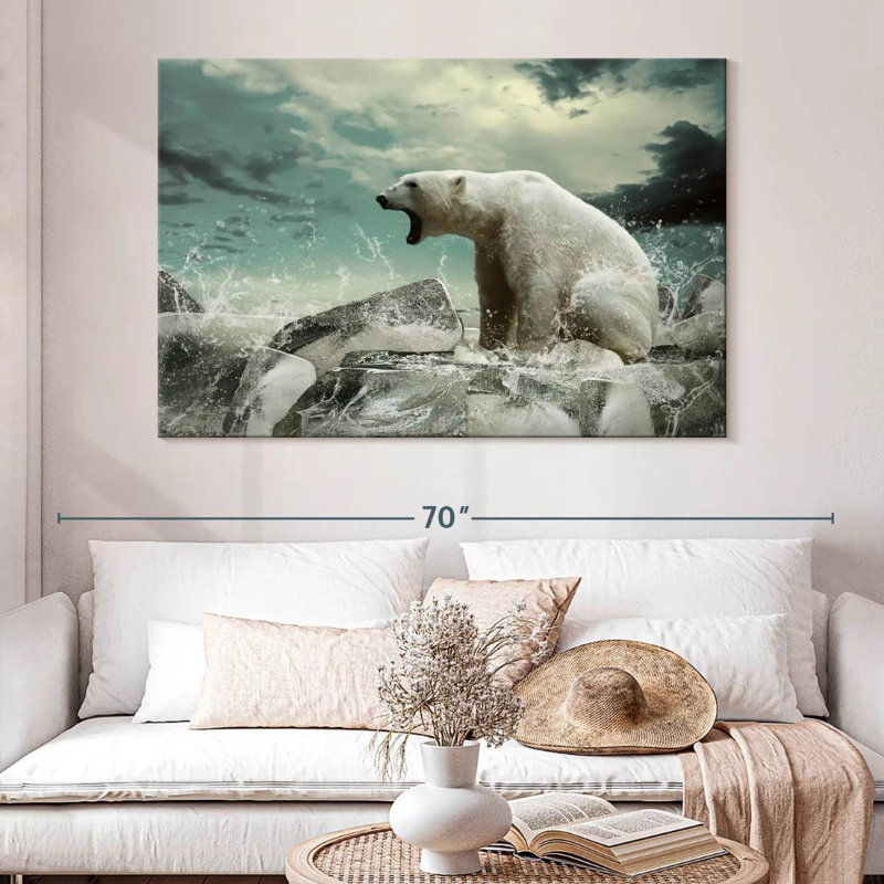 Polar Bear Rage, 34" H x 51" W