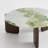 Retro Green Marble Coffee Table