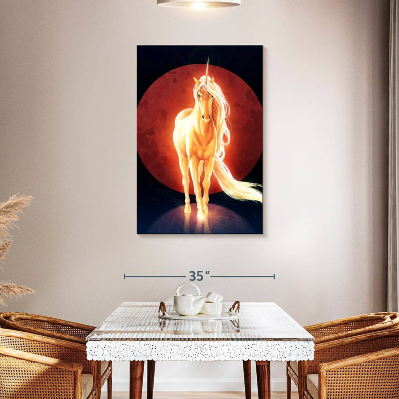 Brampt The Last Unicorn, 30" H x 20" W