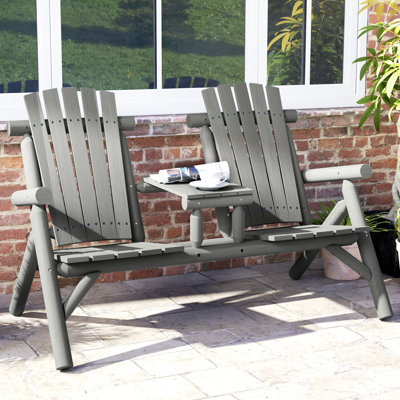 Solid Wood Fir Outdoor Bench