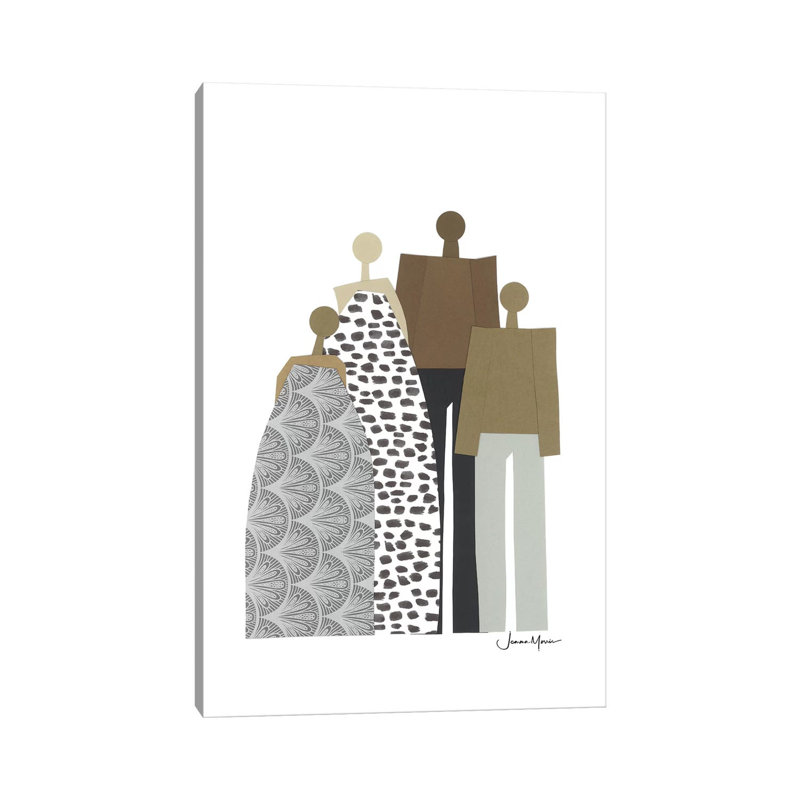 «Diverse Family Portrait» par Jemma - impression sur toile tendue, H 12 po x l 8 po x P 0,75 po