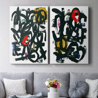Toile tendue Graffiti Pop I-Premium Gallery - prête à être accrochée