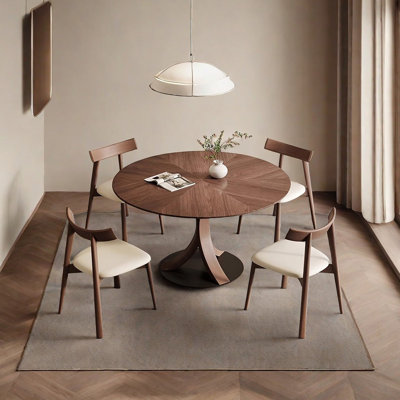 Solid wood ash dining table set