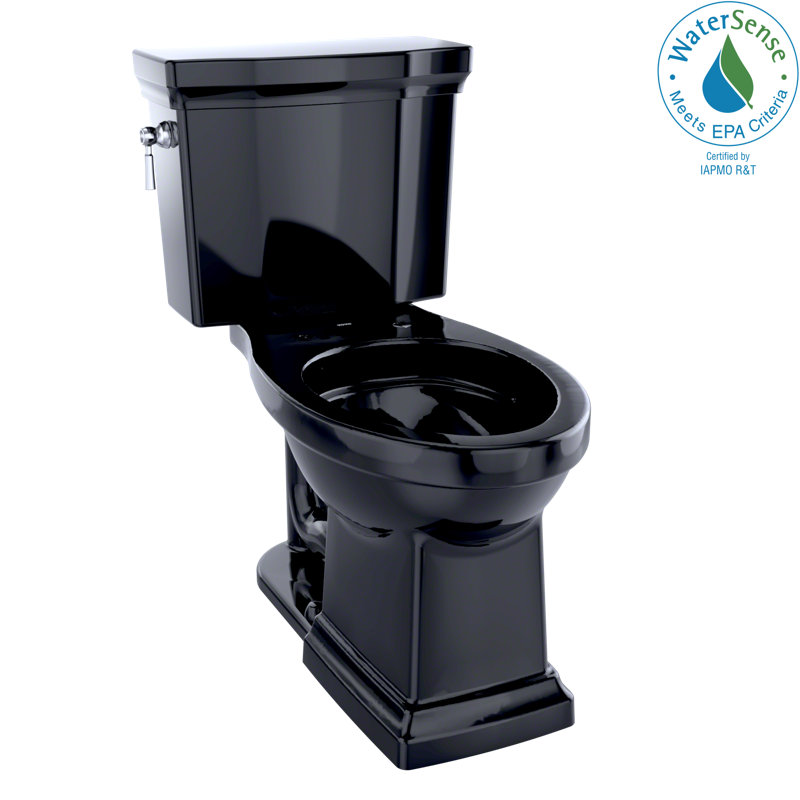 Toilette allongée deux pièces à hauteur universelle 1,28 GPF TOTO® Promenade® II, ébène