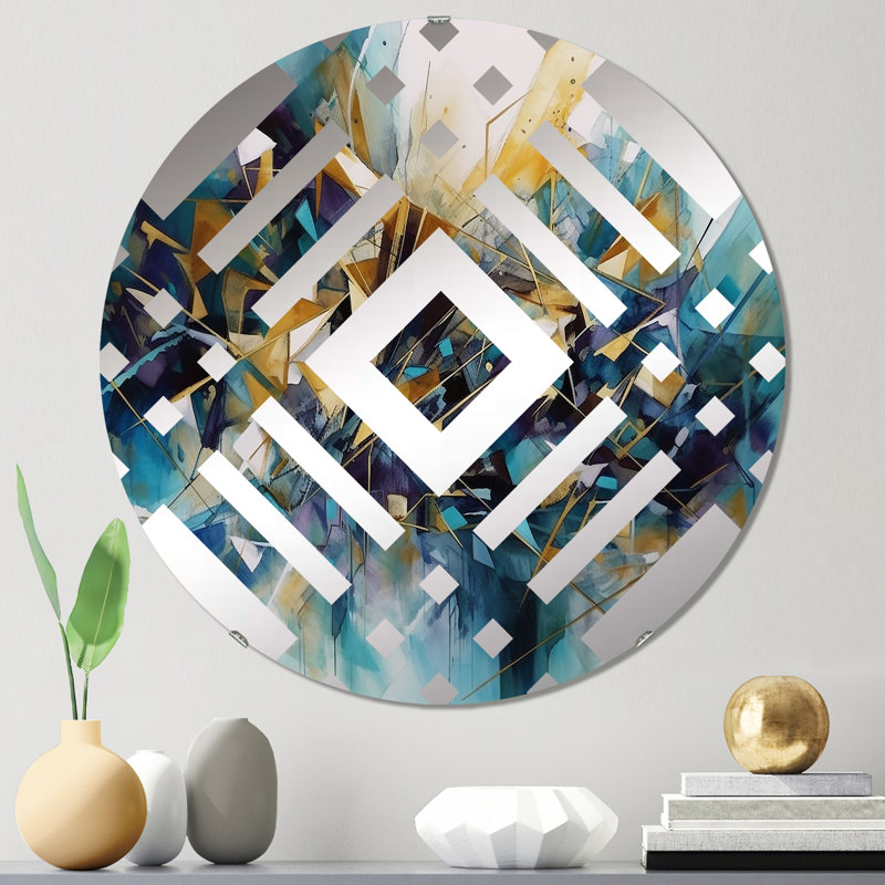 Geoni - Miroir décoratif diamant, 23,6 po x 23,6 po