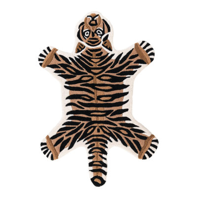 Unique Loom Tiger Playtime Kids Wool Rug