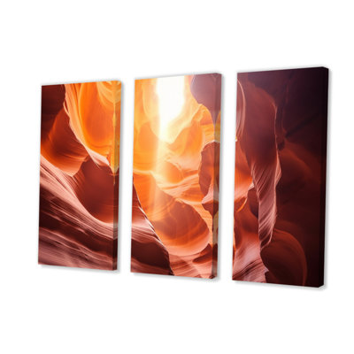 Canyon Antelope Harmony III sur toile, reproduction de 3 pièces