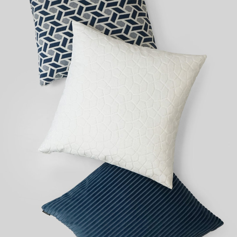 Flintstone Pillow Cover & Insert, Ivory, Square 20"