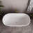 59" Streamline Soaking Freestanding Tub With Internal Drain-108964760