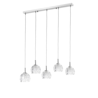 5 - Light Chrome Kitchen Island Pendant