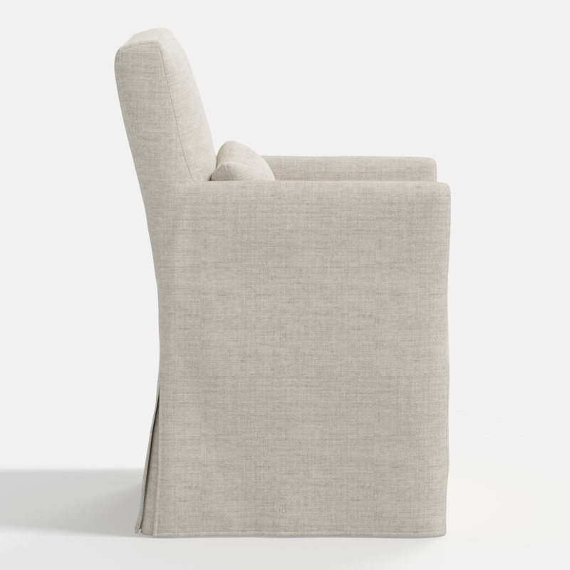 Stoffer Home x Cloth and Co. Lindy Dining Chair, Relaxed Zinc Linen