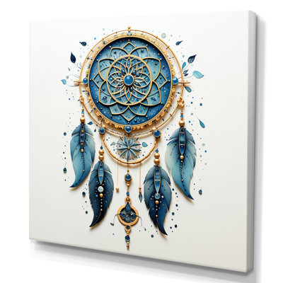 " Blue Dream Catcher Minimalist Serenity IV "