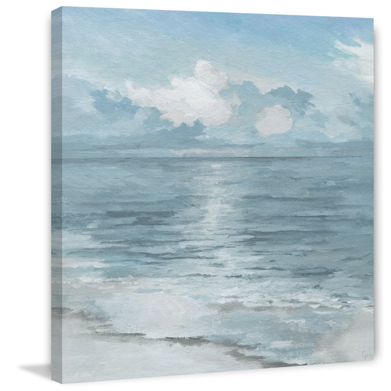«Cloud Reflection» par Eyre Tarney - peinture sur toile tendue, H 12 po x l 12 po