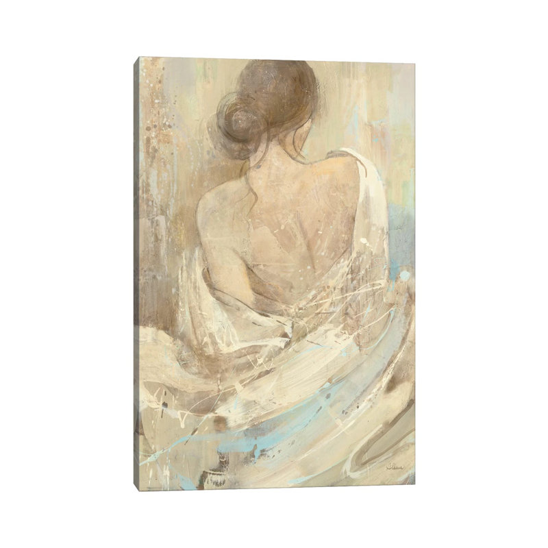 «Abstract figure Study I» par Albena Hristova - reproduction d'art, H 40 po x l 26 po x P 1,5 po, Toile tendue