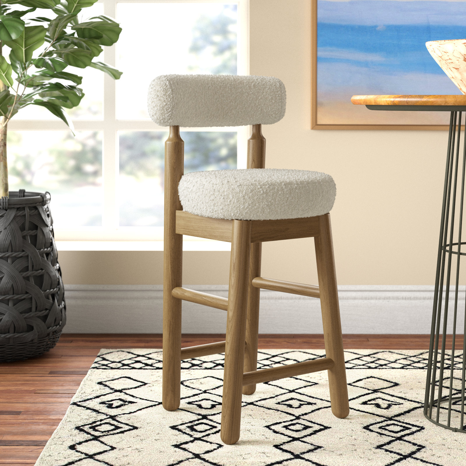 Udine " Bar Stool, Counter Stool (24” Seat Height)
