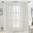 Farmhouse Striped Linen Blend Textured Light Filtering Semi Sheer Rod Pocket Back Tab Curtains-1302807067-1302807071