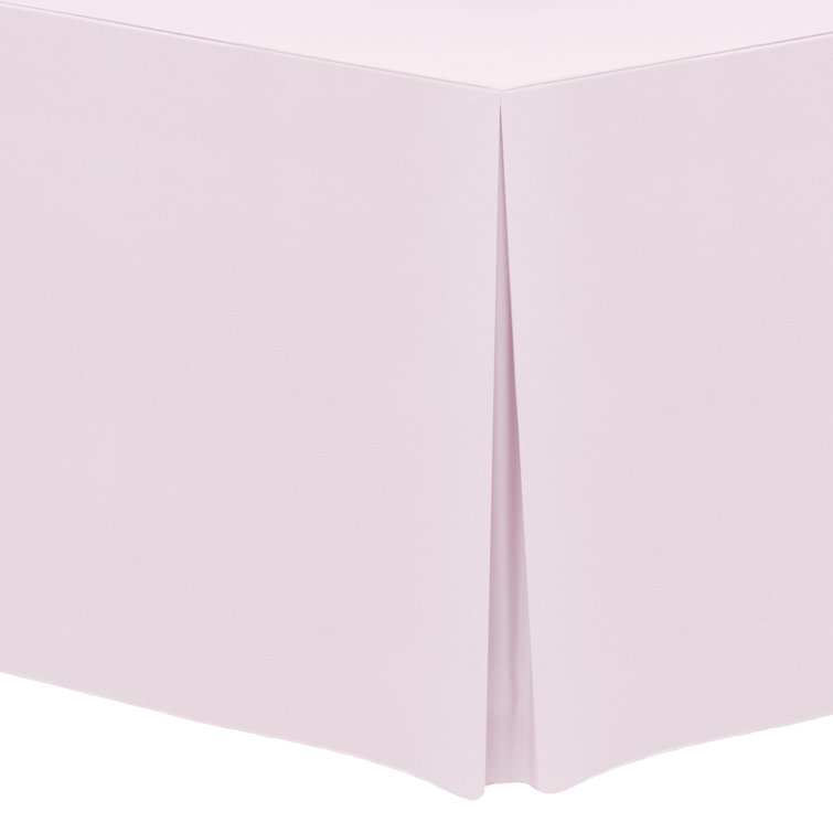 Ultimate Textile Fitted Polyester Tablecloth Rectangular Tables