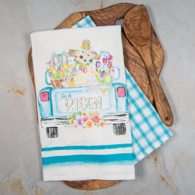 Easter Truck Two Towel Set