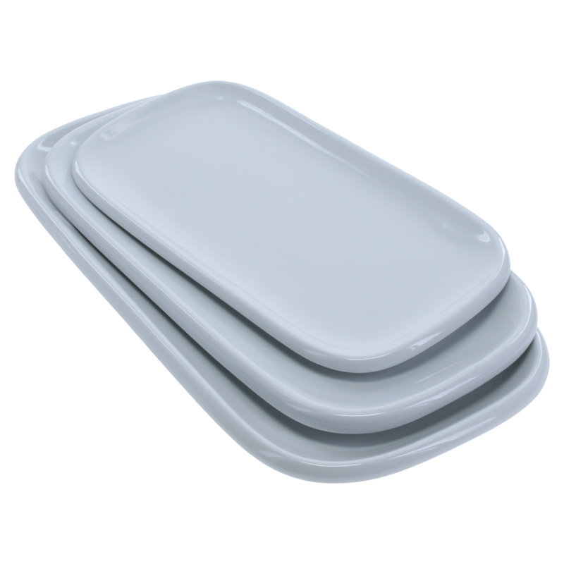 3-Piece, Impulse Platter Set, White