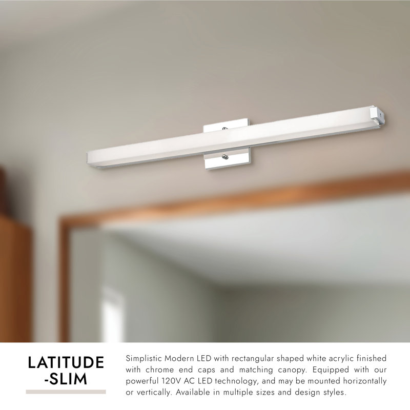 Latitude-Slim 1 - Light LED Bath Bar