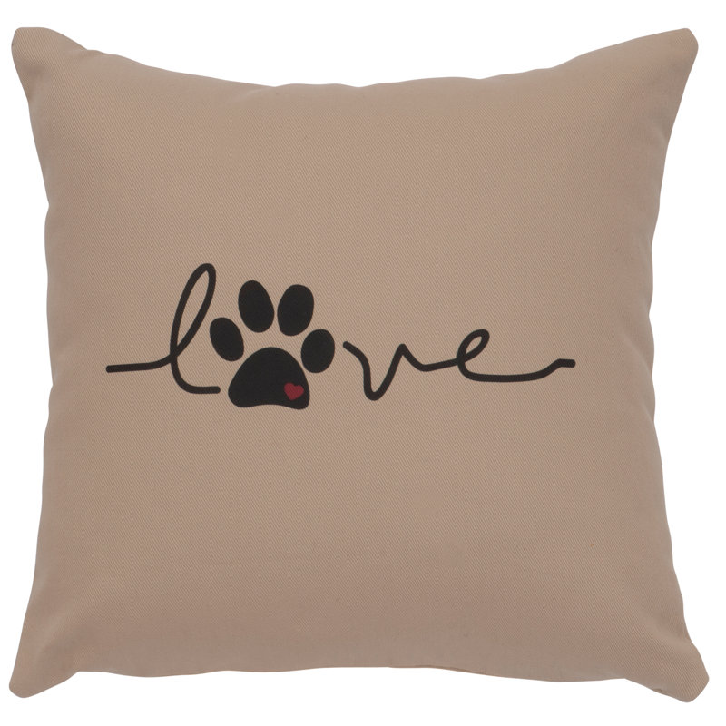 Coussin Wooded River Image - Love Paw - Albâtre en coton, Albâtre