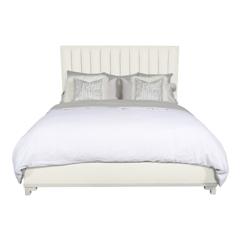 Jemma King Upholstered Panel Headboard, Kenworth Pearl