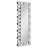 Aghes 24 x 62-Inch Full-Length Wall Mirror with 16 LED Lights and Round Mirror-Tile Frame, Silver