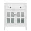 Meuble-lavabo de 30 po avec lavabo en céramique, tablette réglable et plateau basculant-2083146380
