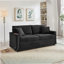 Comfortable Fluffy Corduroy Lazy Sofa With Storage, Double Ottomans, And Table Board For Ultimate Relaxation-1584589866