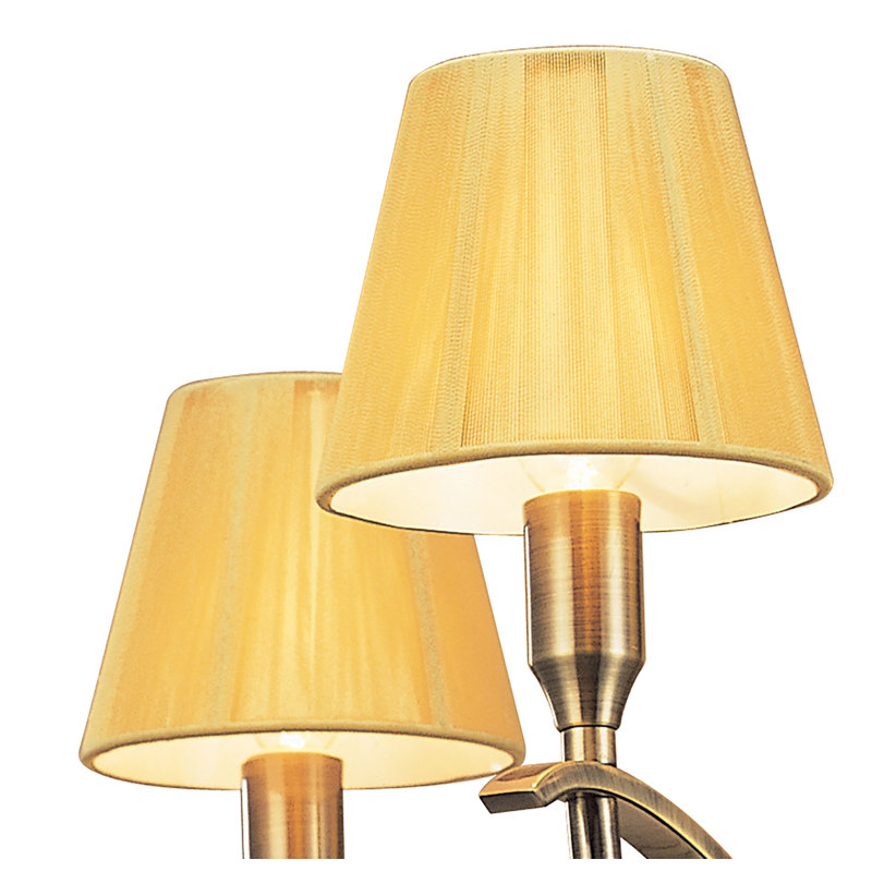 Quade 4 - Light Shaded Chandelier, Polished Brass
