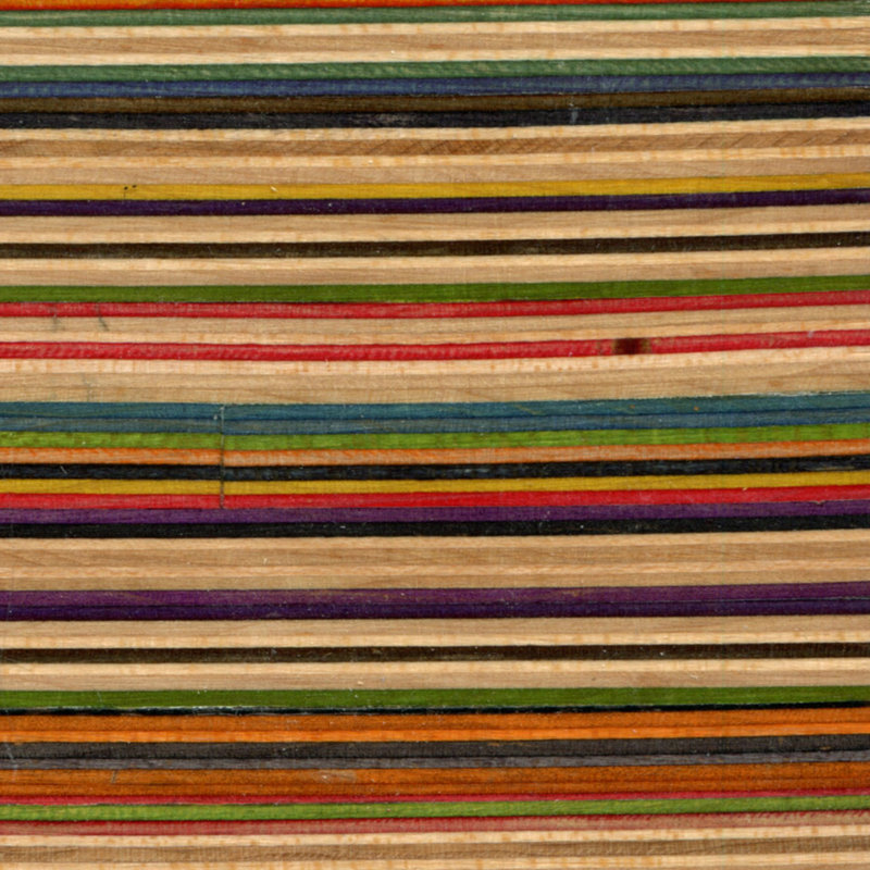rePly 4" x 4" Ceramic Patterned Tile, Rainbow