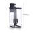 Transparent Glass Black 3 Light Outdoor Lamp-575015756-577140447