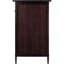 Table de chevet 18,9 po avec boutons circulaires sur le tiroir et l'armoire, H 25 po x l 18,9 po x P 14,96 po-966907315