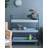 Manreet 35'' W Iron Shelving Unit with Wheels