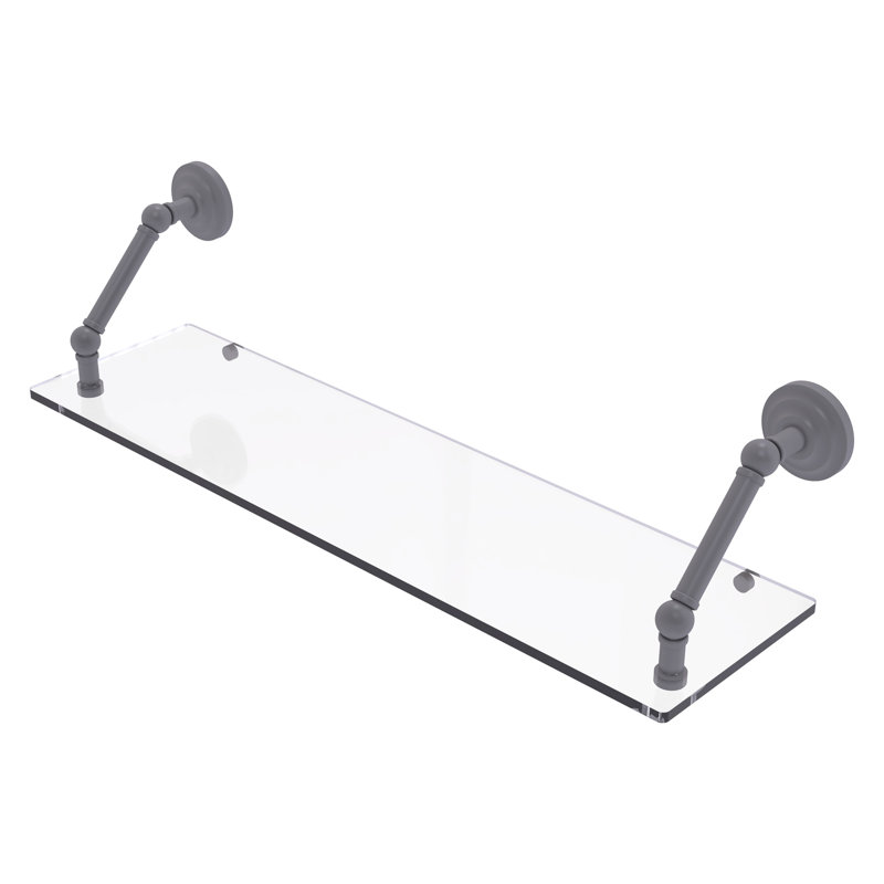 Jhene Bracket Shelf, Matte Gray, 8" H x 30" W x 8" D