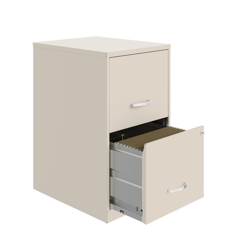 Stone 2-Drawer Lockable Vertical Metal File Cabinet