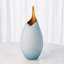 Frosted Vase w/Amber Casing-71272872-71272869