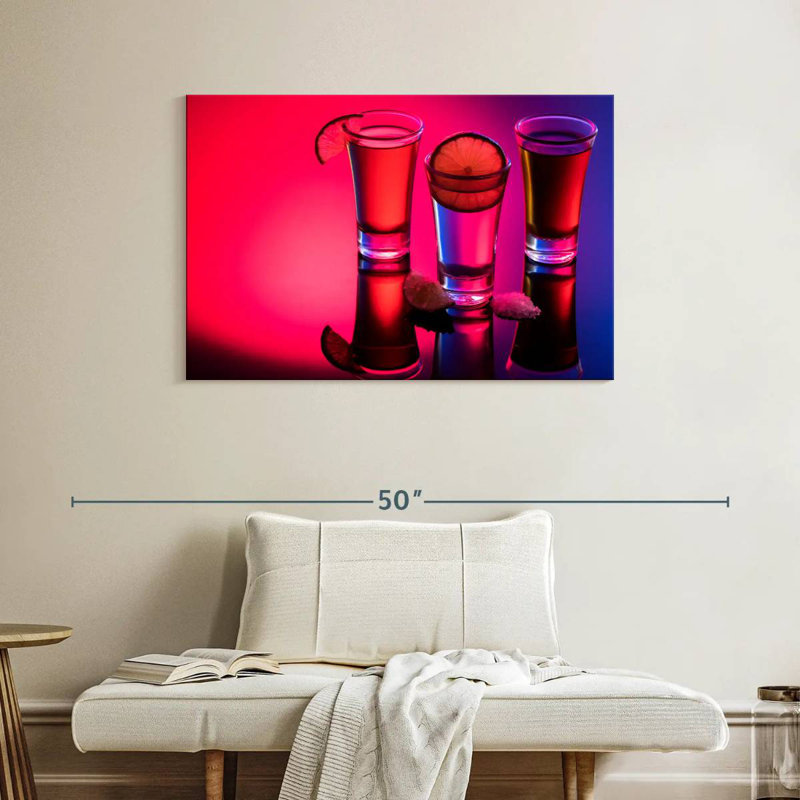 Yarlin Tequila Shots Reflection, 26" H x 39" W