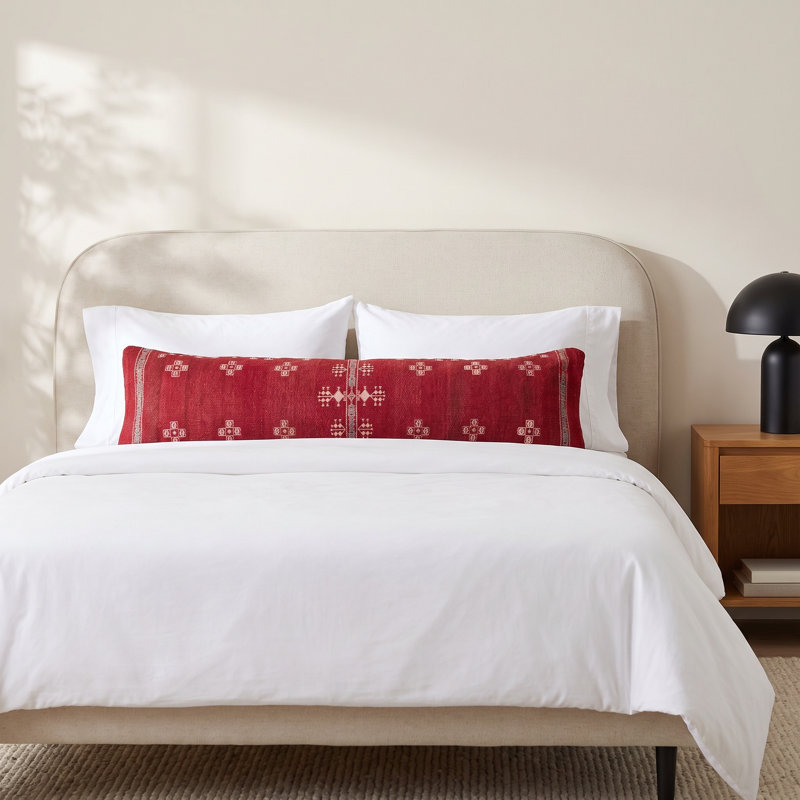 Ise Rectangular Wool Pillow, 100% Polyester