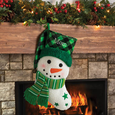 Snowman Personalized Needlepoint Stocking