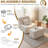 31.5" Bean Bag Lounge Chair With Ottoman-641931362