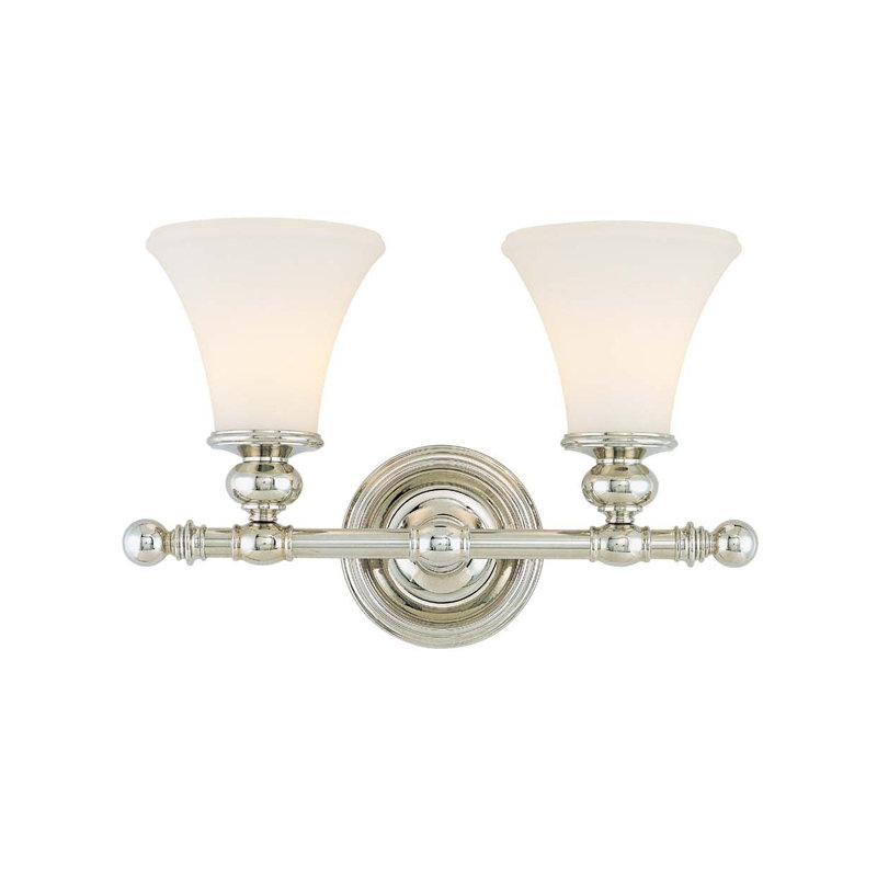 Weston 2 - Light Vanity Light, Polished Nickel